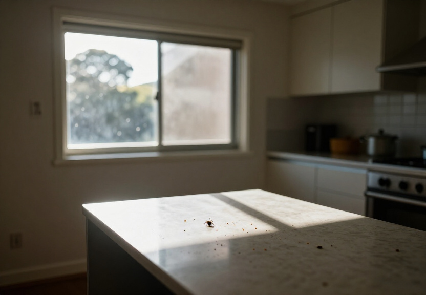 Cockroaches in wall cavity of a Merrylands home before removal